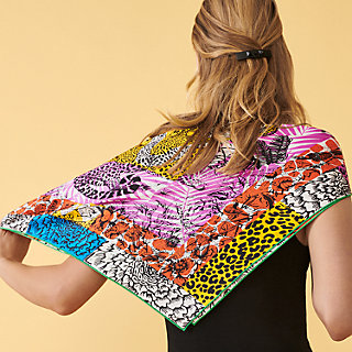 Jungle Love stamped scarf 70 | Hermès Singapore